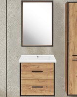 ASB-Mebel Мебель для ванной Монца 60 подвесная дуб золотой